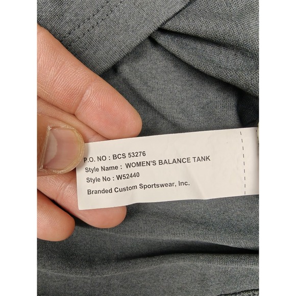 Nike Dri Fit Womens Medium Gray‎ Balance Tank Top Athletic Running Gym Training - Picture 6 of 10